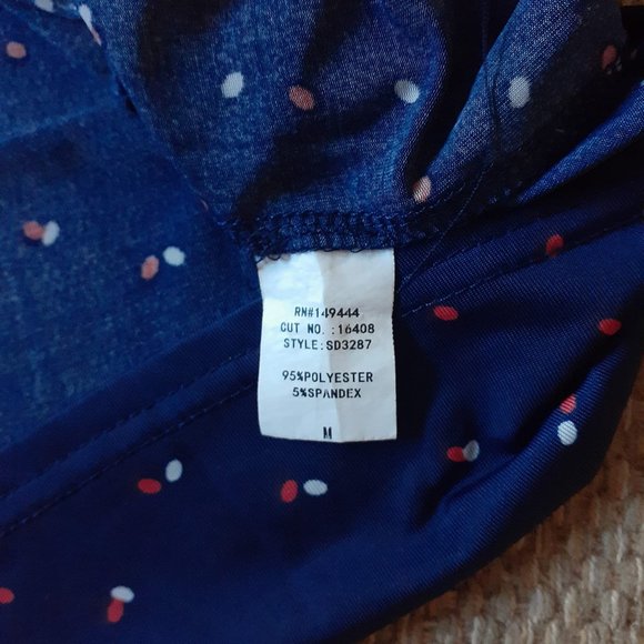 Siren Lily Navy Dots Maternity Dress Size M - Picture 3 of 3